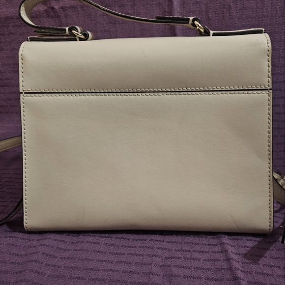 Kate Spade Cream Leather Satchel/Crossbody - Picture 9 of 16